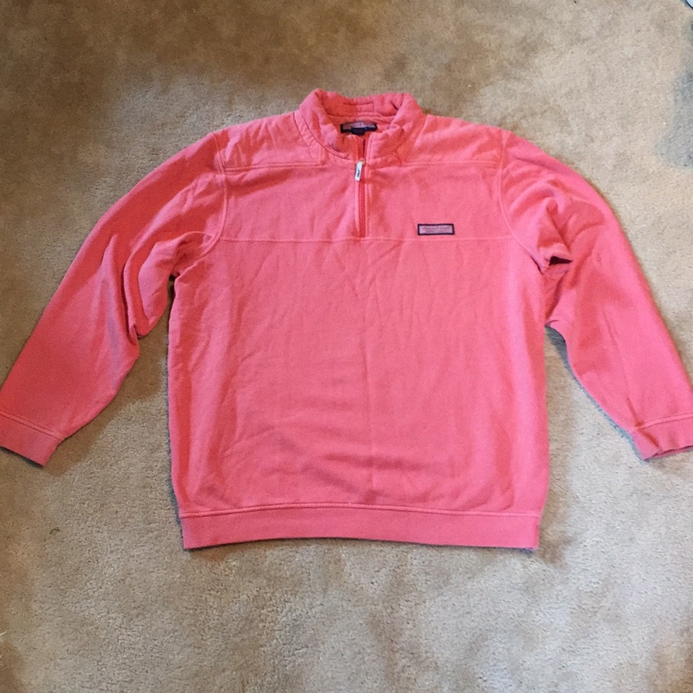 Vineyard Vines Pink Quarter Zip Size XL